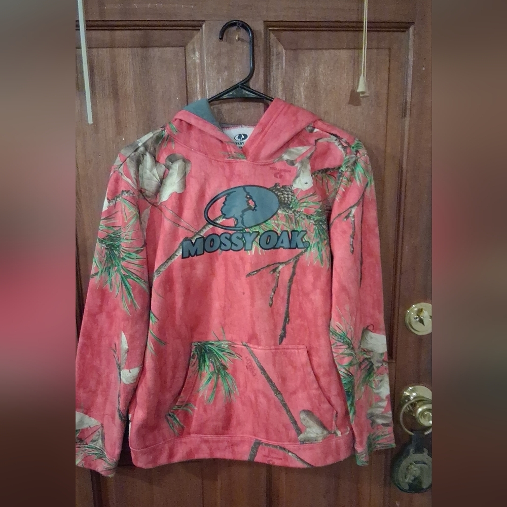 Mossy Oak Red and Green Camouflage Hoodie